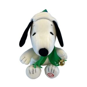 Snoopy "Jingle Bells" 7" Plush Toy Hallmark Peanuts 50 Years 2015